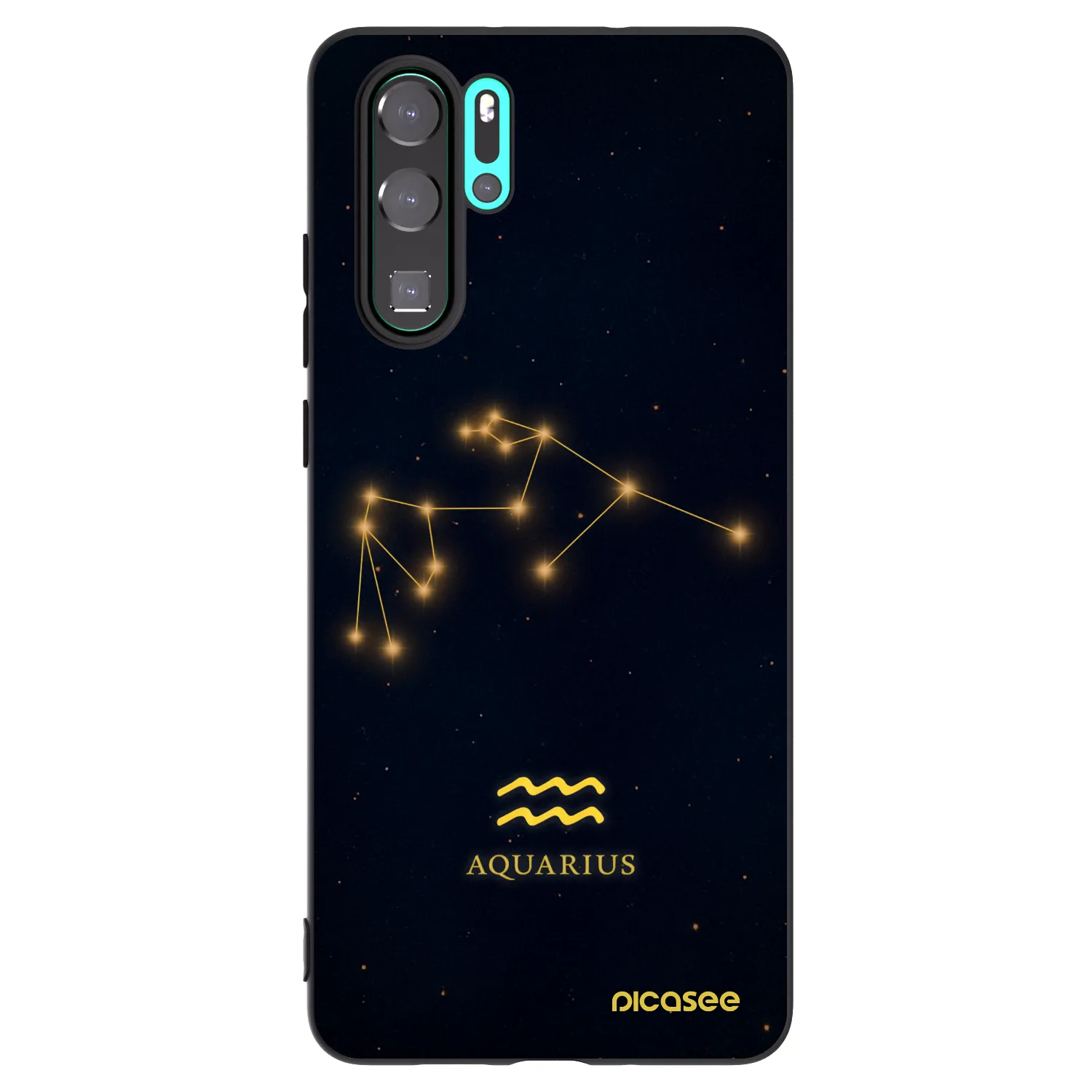 Picasee fekete szilikon tok az alábbi mobiltelefonokra Huawei P30 Pro - AQUARIUS