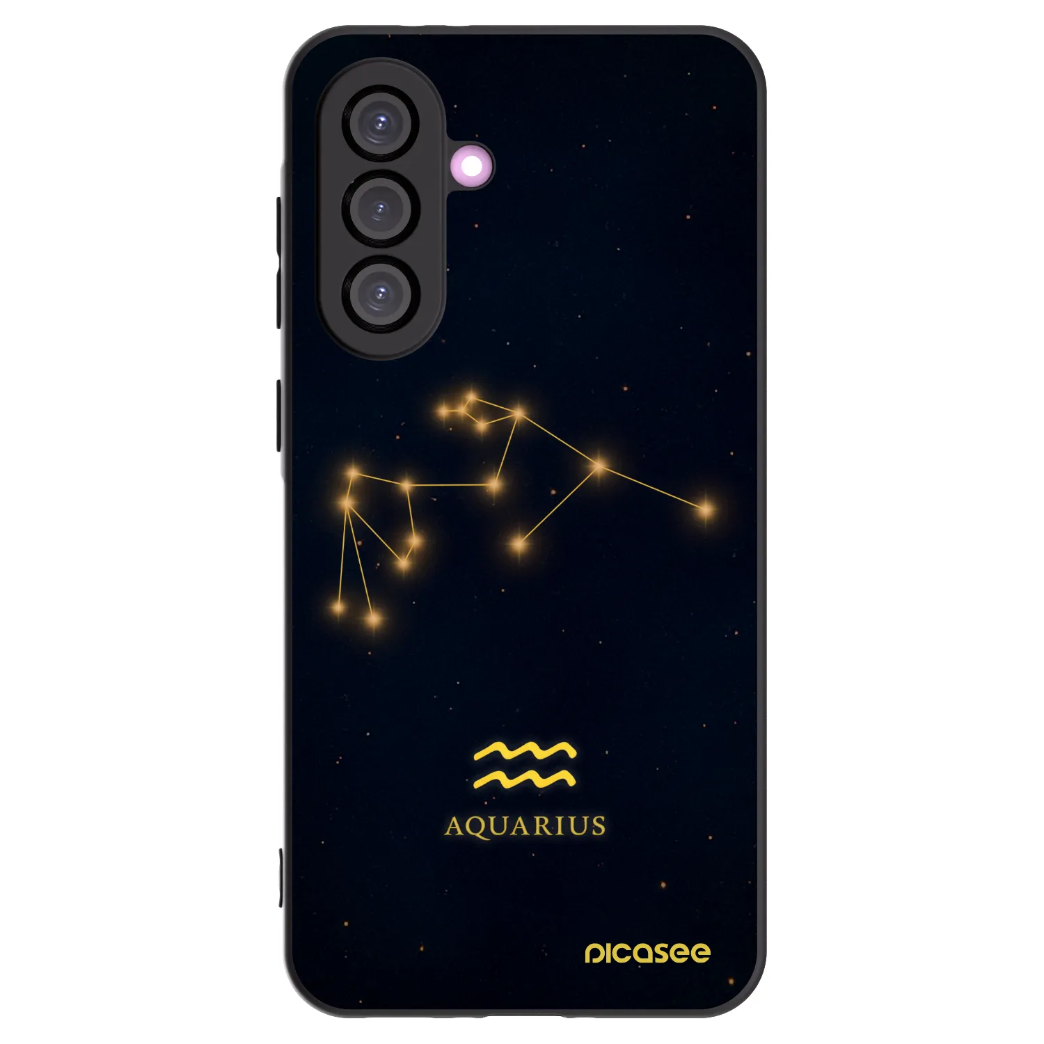 Picasee fekete szilikon tok az alábbi mobiltelefonokra Samsung Galaxy A56 5G A566B - AQUARIUS