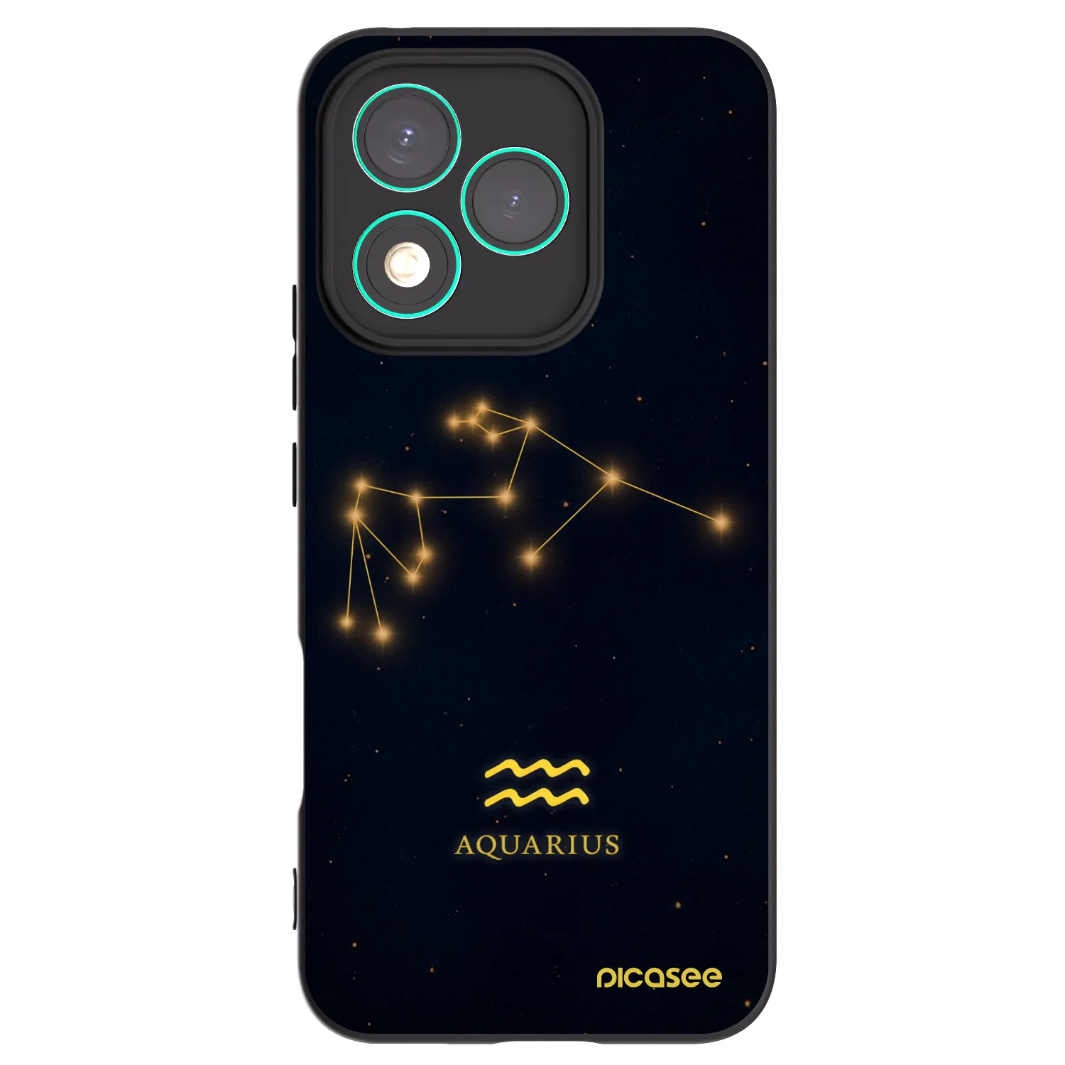 Picasee fekete szilikon tok az alábbi mobiltelefonokra Honor 400 Lite 5G - AQUARIUS