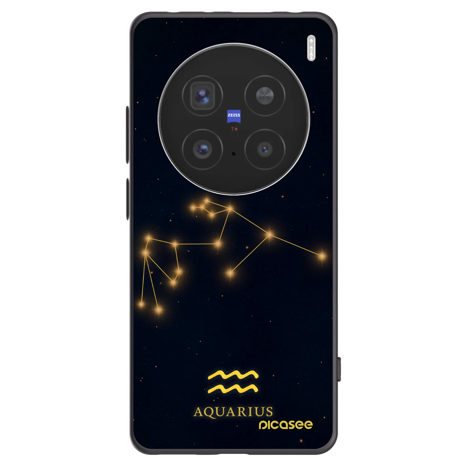 Picasee fekete szilikon tok az alábbi mobiltelefonokra Vivo X200 Pro - AQUARIUS