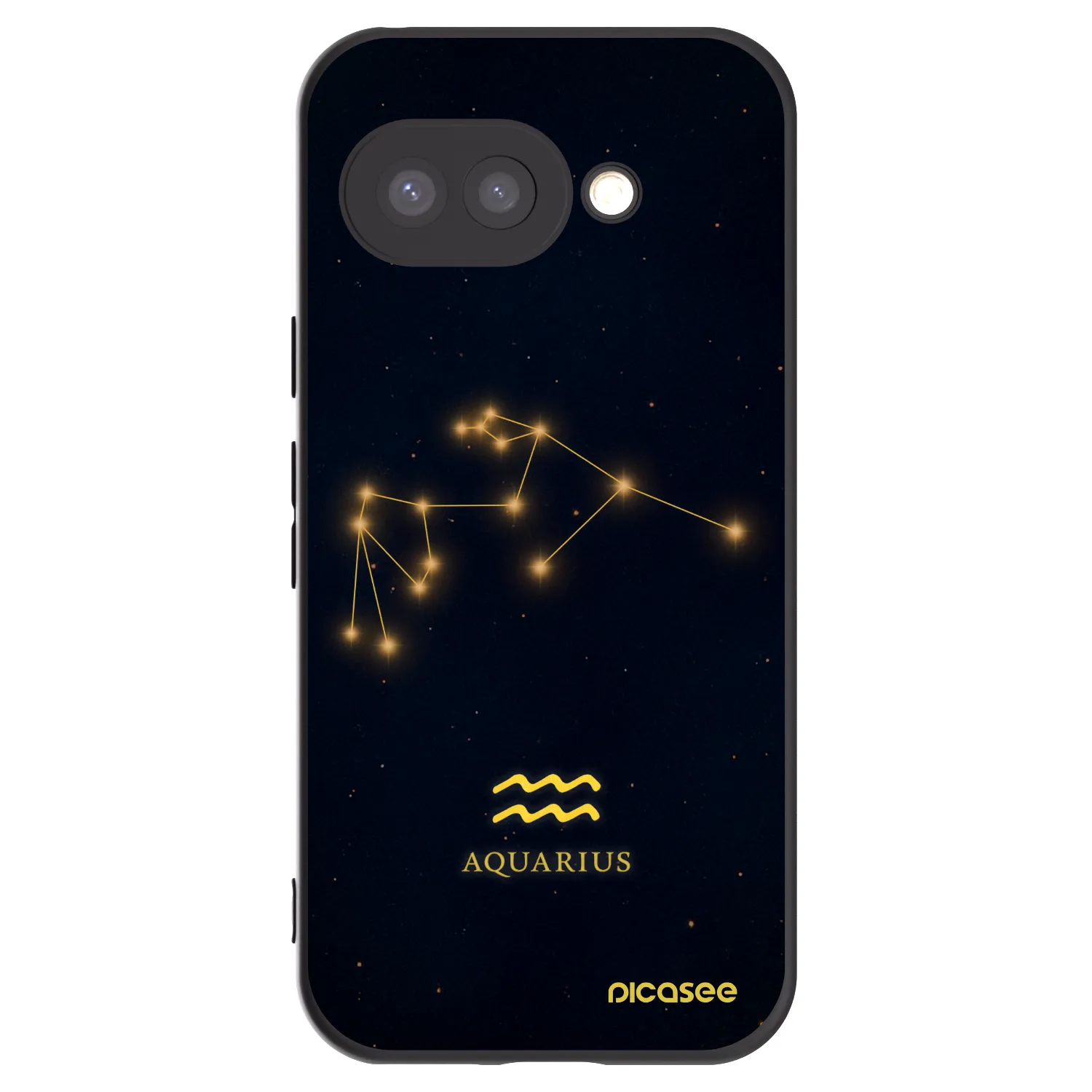 Picasee fekete szilikon tok az alábbi mobiltelefonokra Google Pixel 9a - AQUARIUS