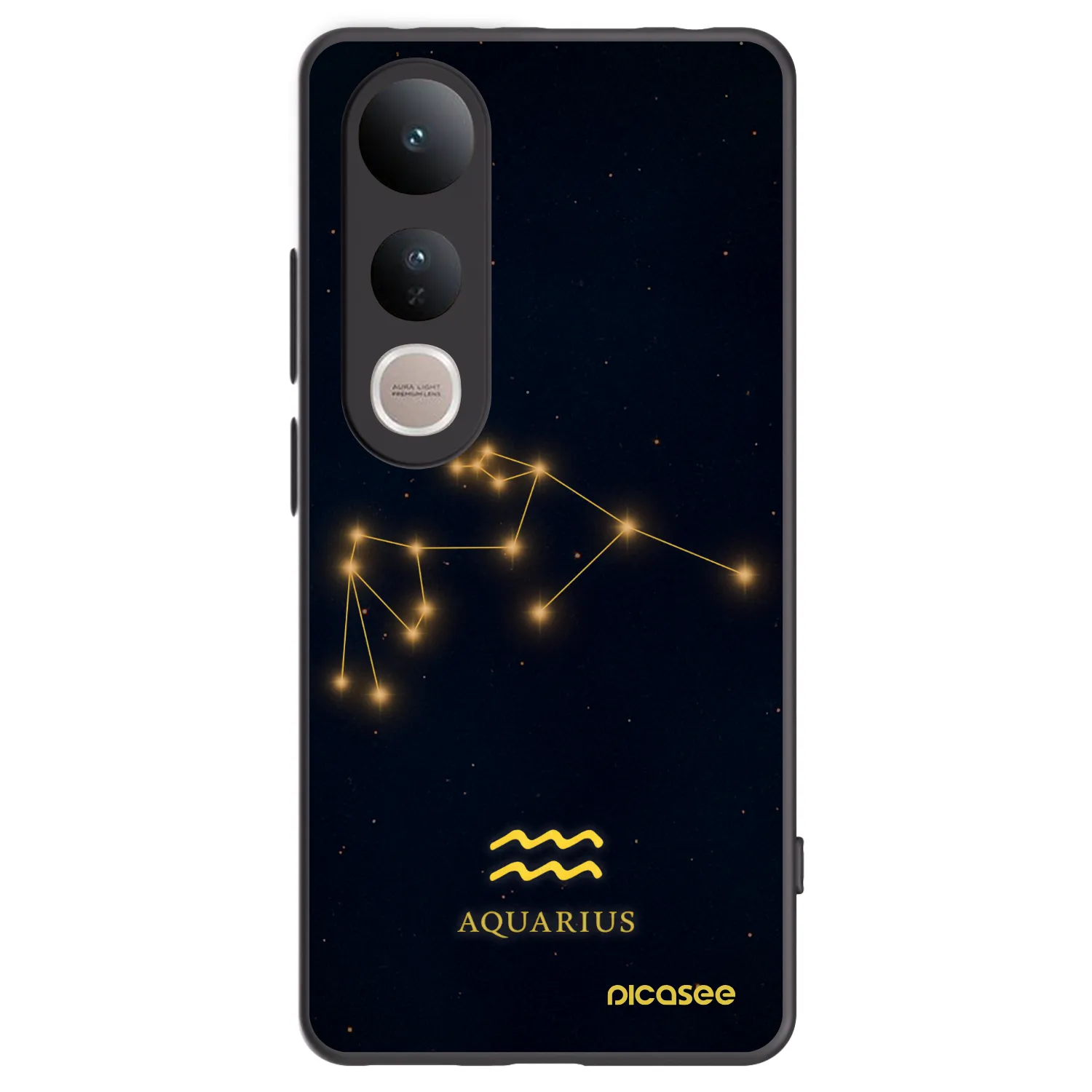 Picasee fekete szilikon tok az alábbi mobiltelefonokra Vivo V50 Lite 5G - AQUARIUS