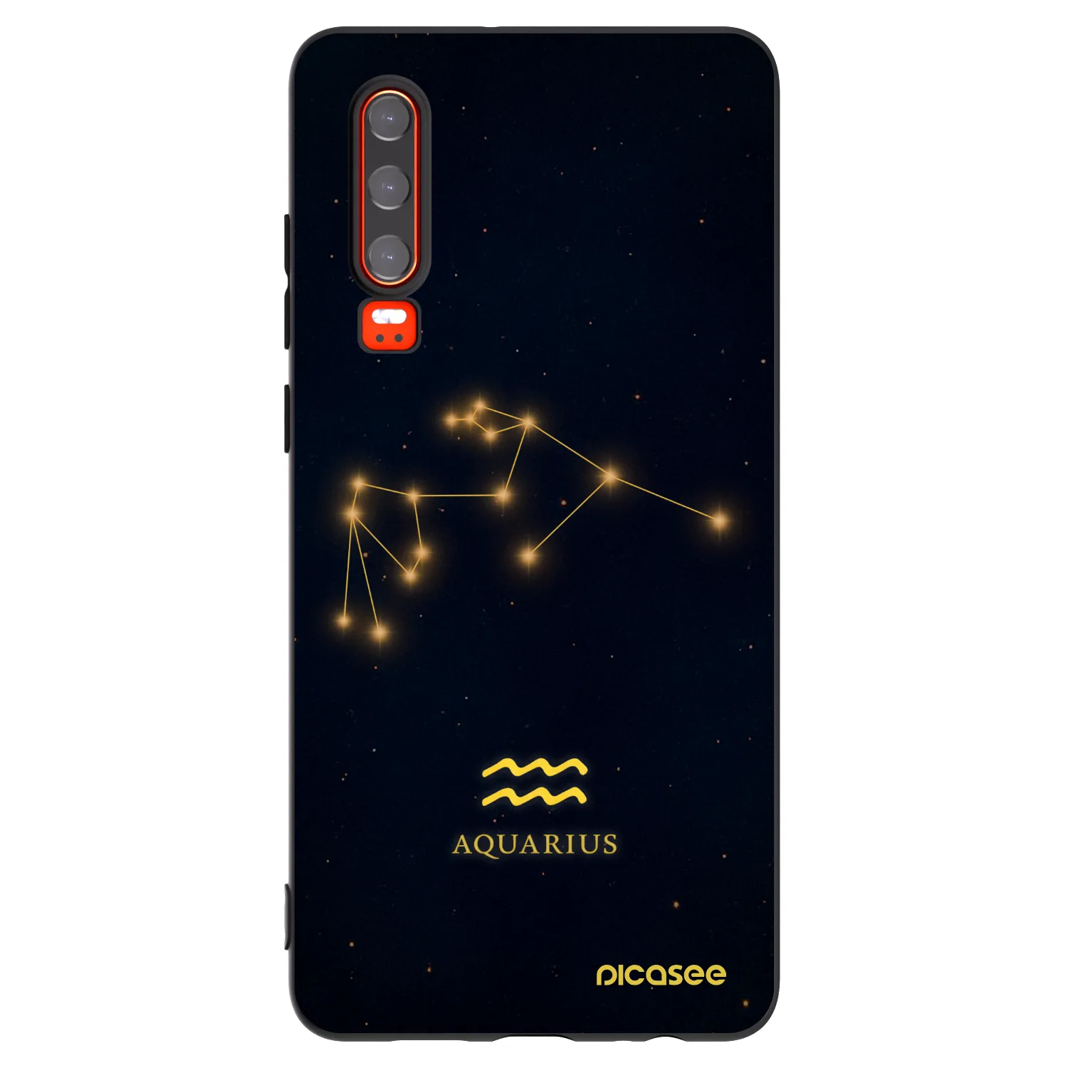 Picasee fekete szilikon tok az alábbi mobiltelefonokra Huawei P30 - AQUARIUS