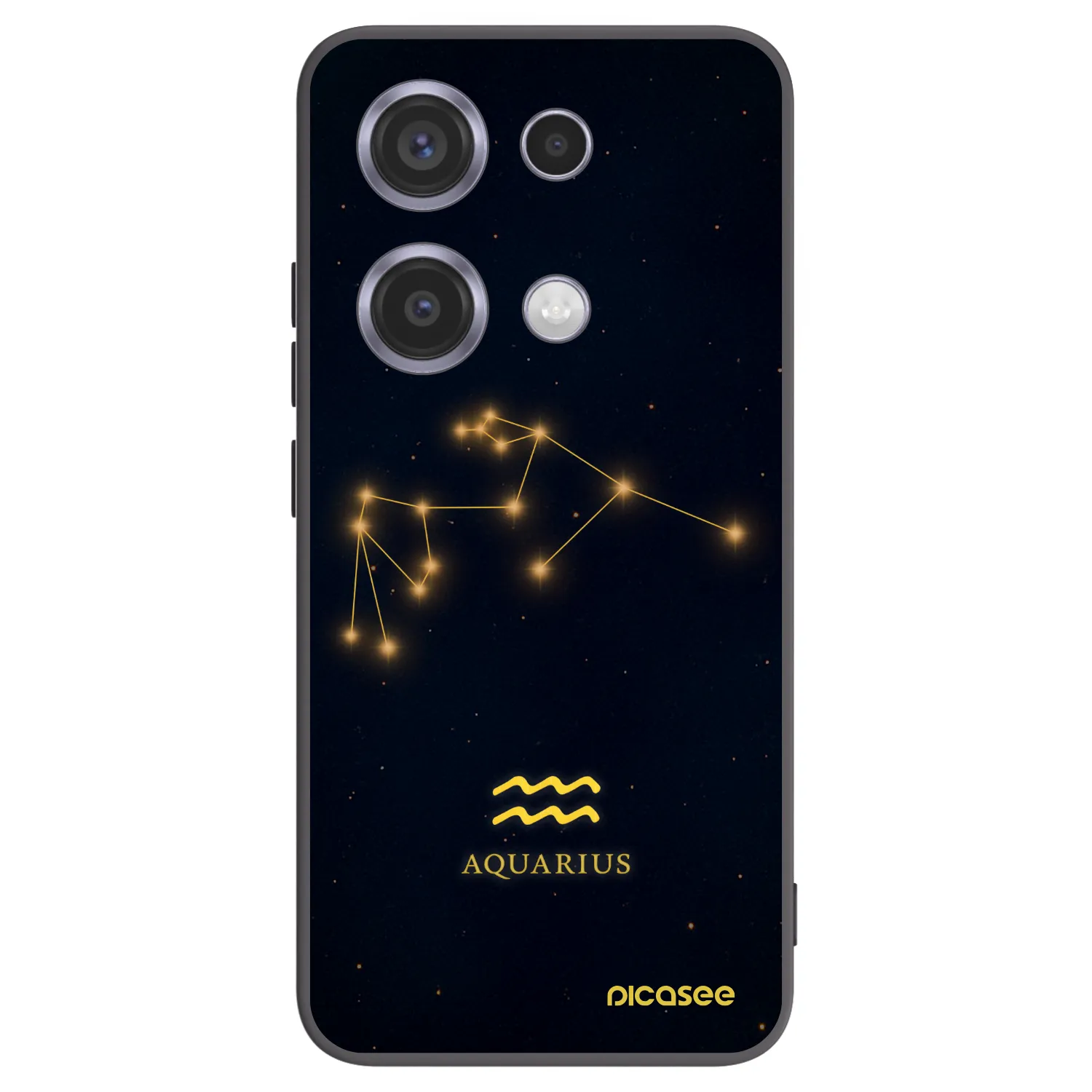 Picasee fekete szilikon tok az alábbi mobiltelefonokra Xiaomi Redmi Note 14S - AQUARIUS