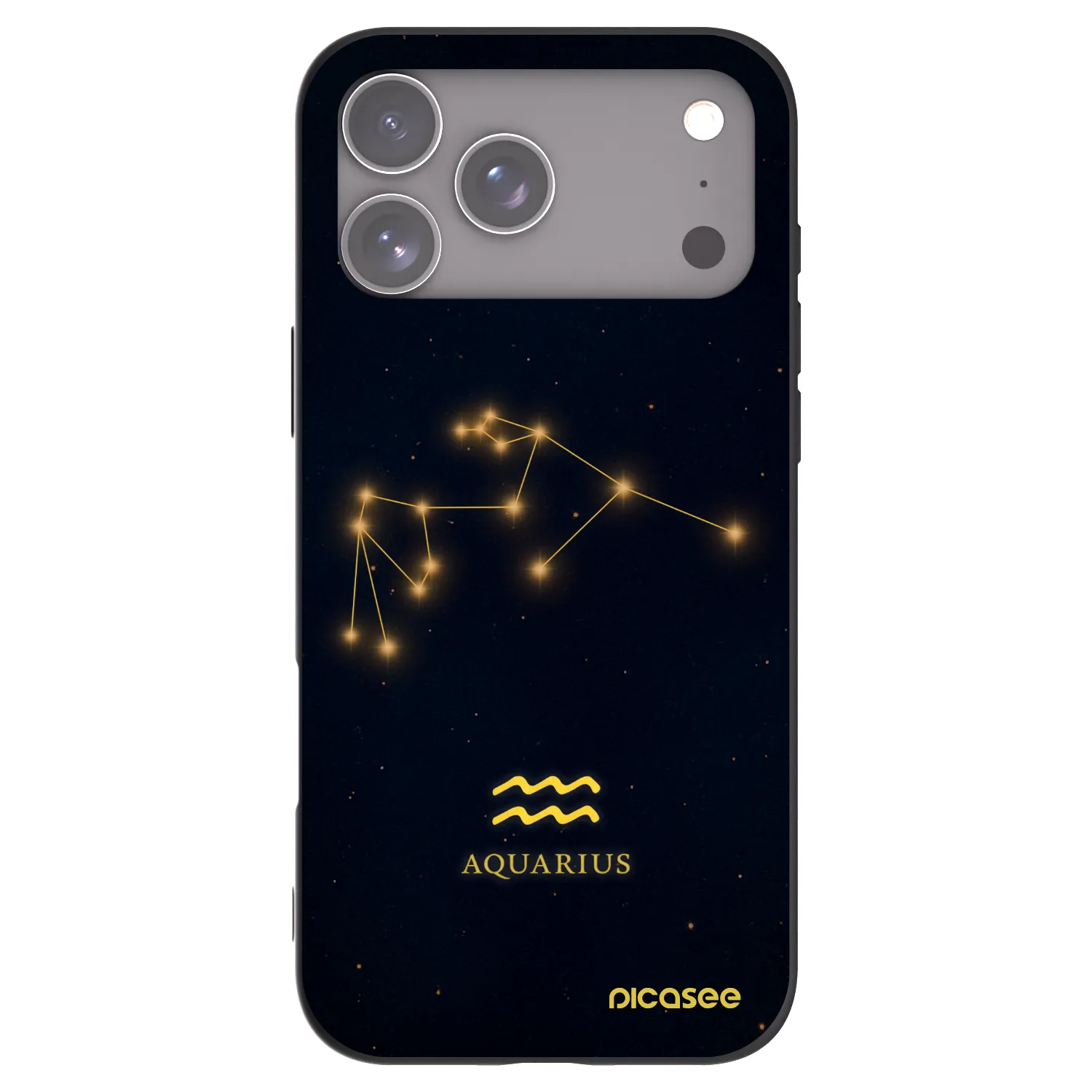 Picasee fekete szilikon tok az alábbi mobiltelefonokra Apple iPhone 17 Pro Max - AQUARIUS