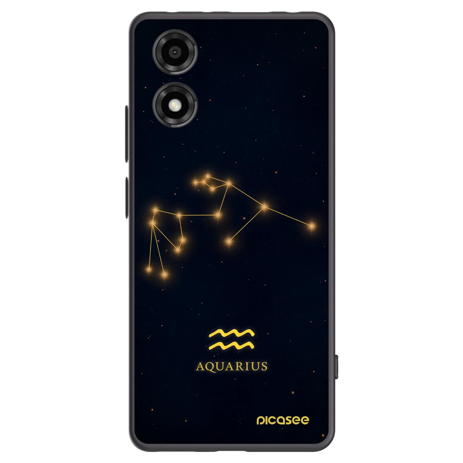 Picasee fekete szilikon tok az alábbi mobiltelefonokra Motorola Moto E14 - AQUARIUS