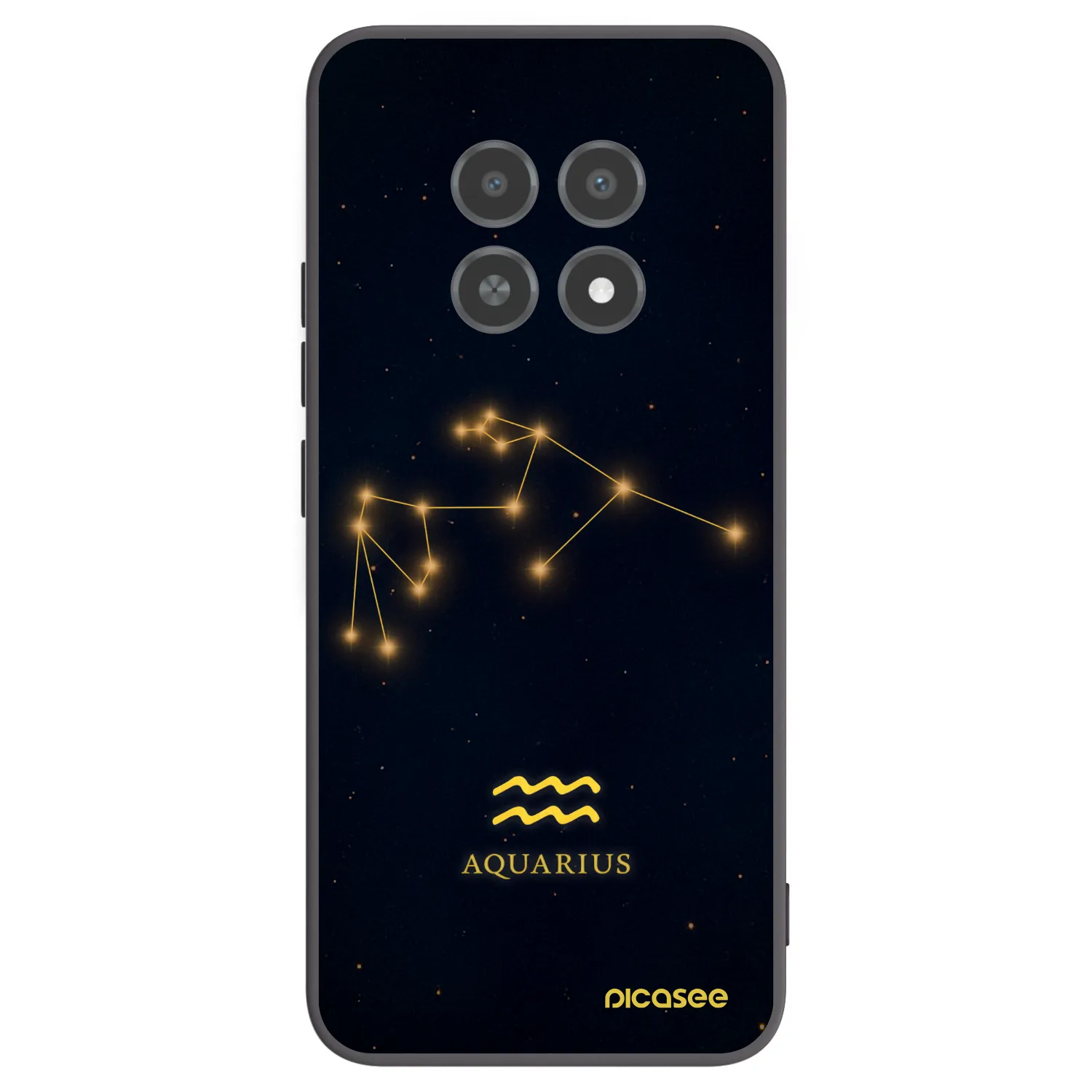 Picasee fekete szilikon tok az alábbi mobiltelefonokra Realme 12X - AQUARIUS