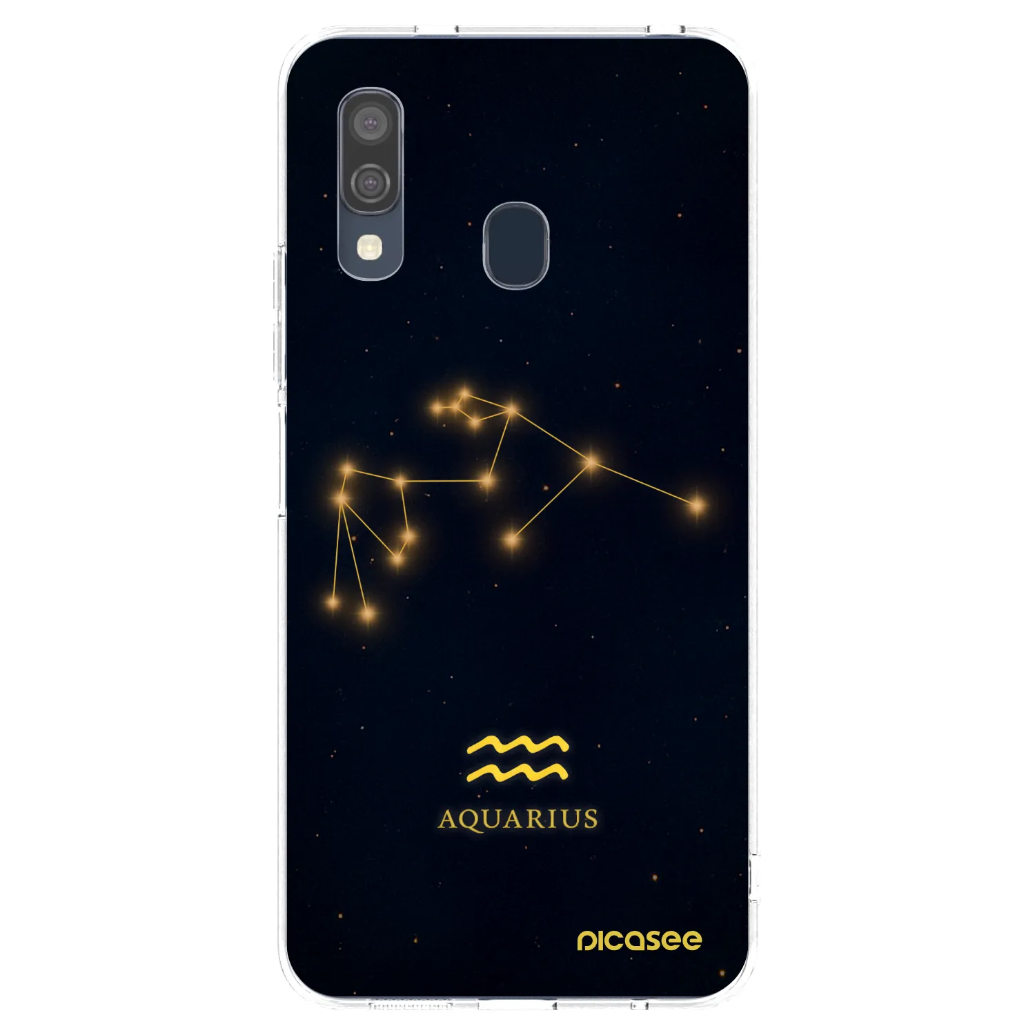 Picasee átlátszó szilikon tok az alábbi mobiltelefonokra Samsung Galaxy A40 A405F - AQUARIUS