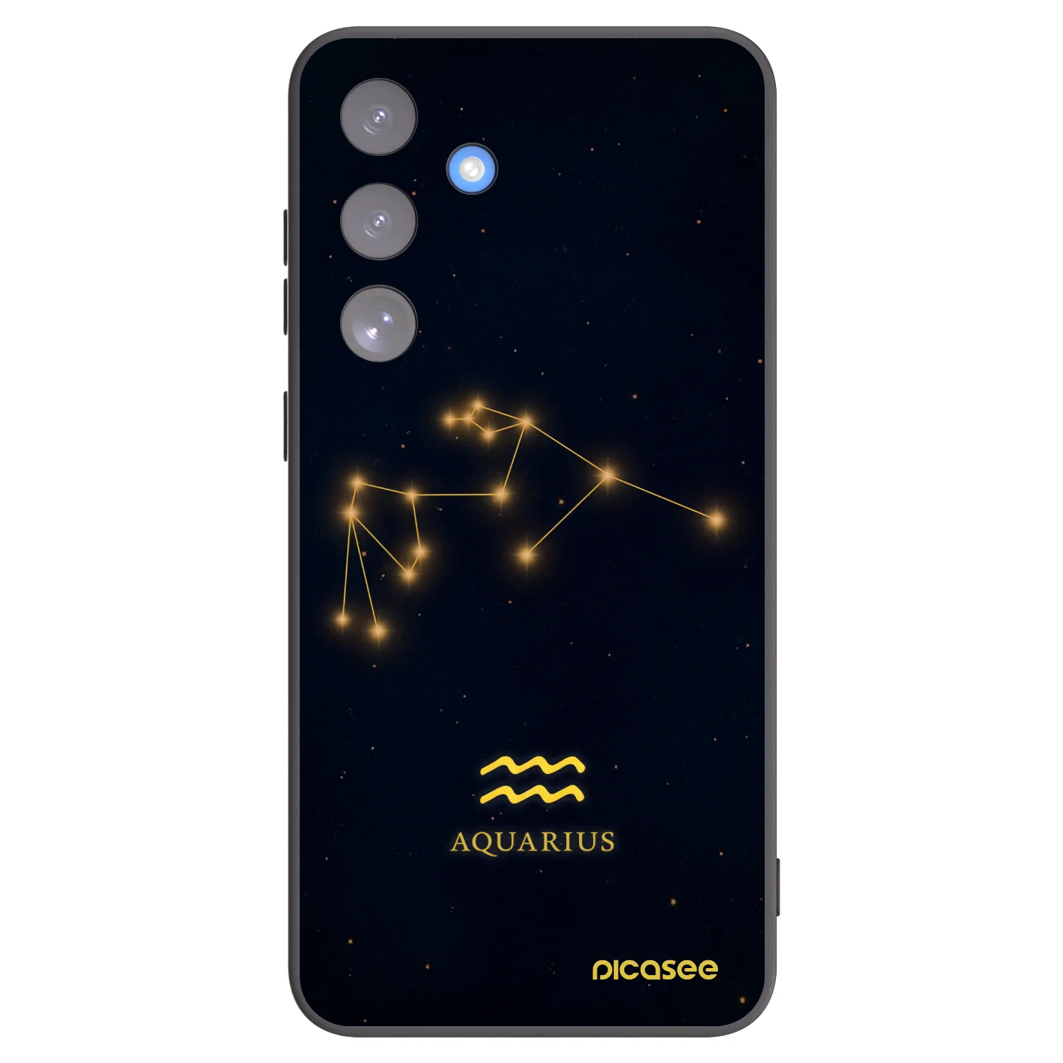 Picasee fekete szilikon tok az alábbi mobiltelefonokra Samsung Galaxy S25 FE 5G - AQUARIUS
