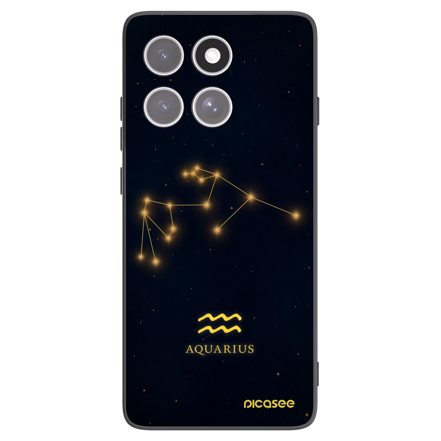 Picasee fekete szilikon tok az alábbi mobiltelefonokra Motorola Edge 60 Fusion - AQUARIUS