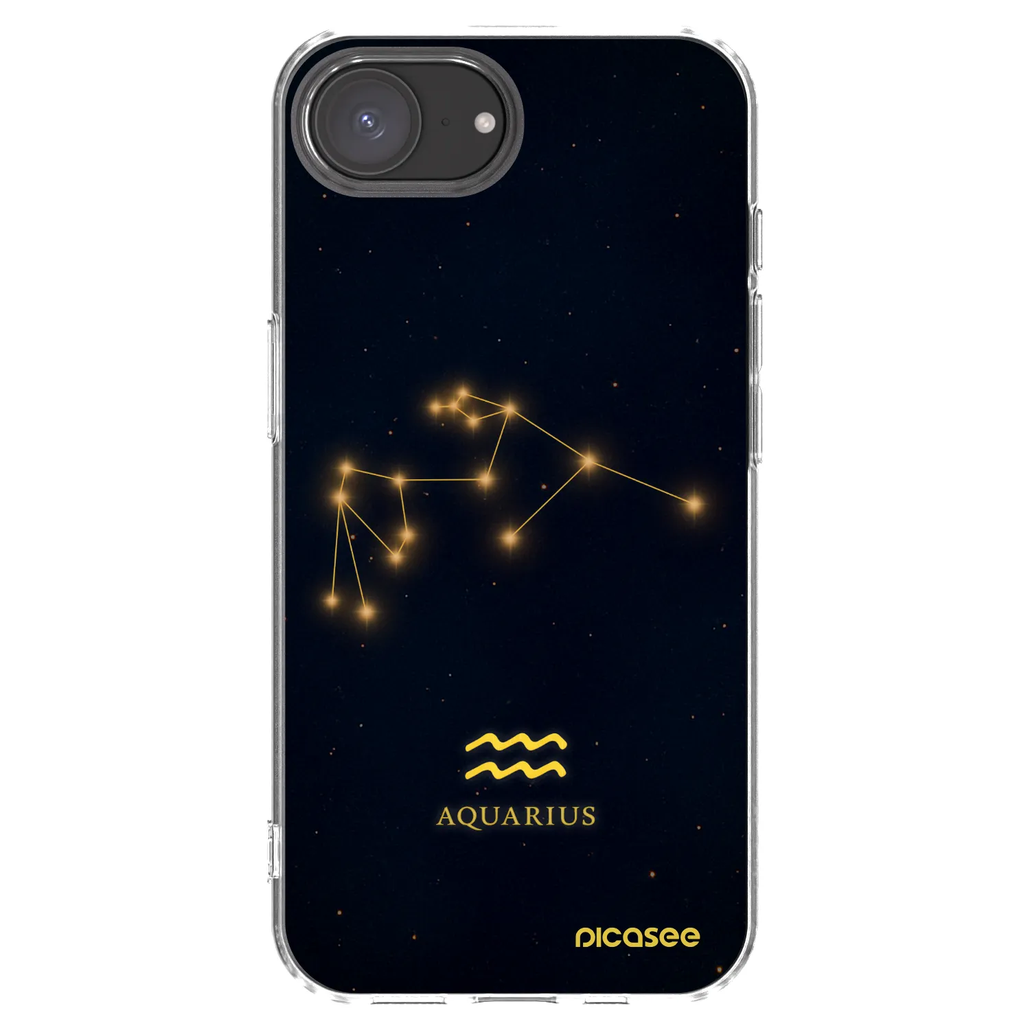 Picasee átlátszó szilikon tok az alábbi mobiltelefonokra Apple iPhone 17e - AQUARIUS