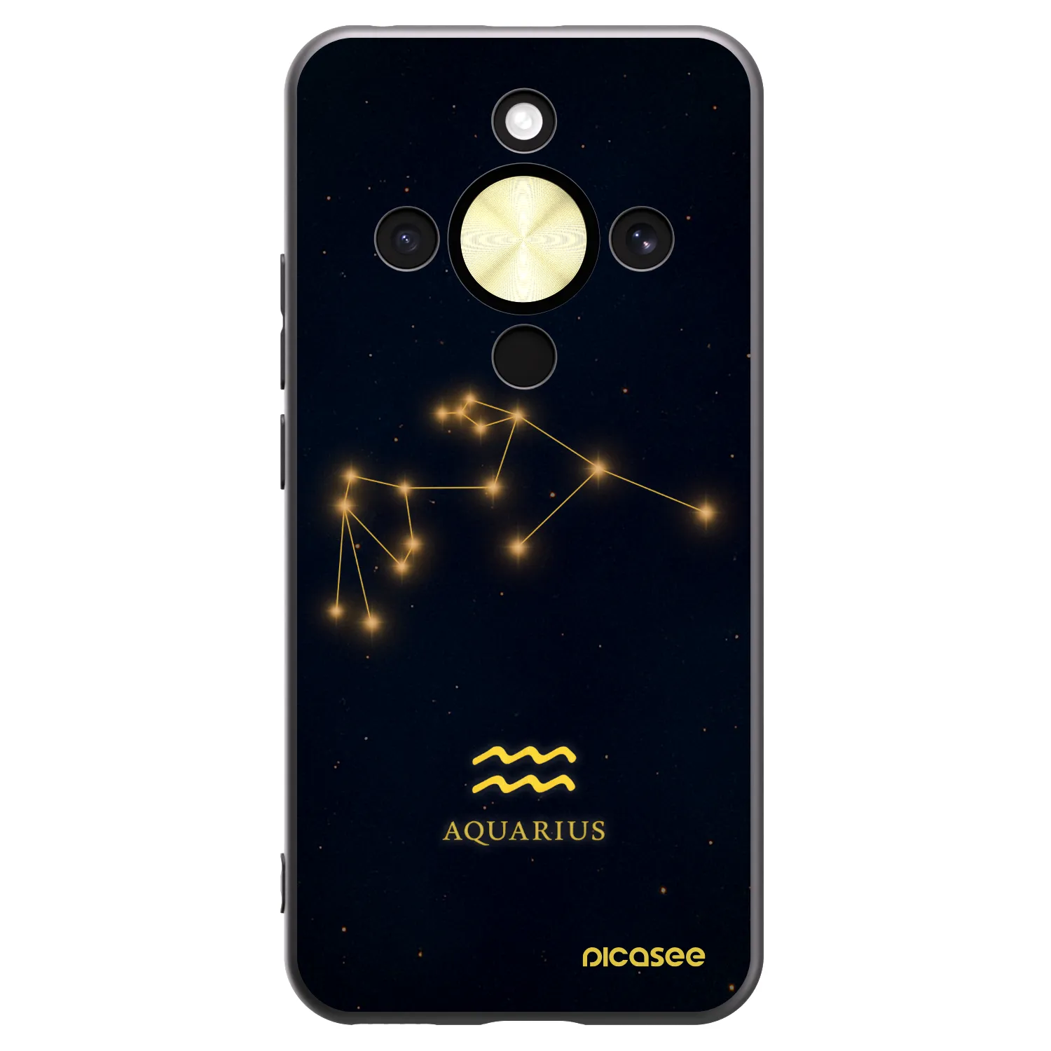 Picasee fekete szilikon tok az alábbi mobiltelefonokra Honor Magic8 Lite 5G - AQUARIUS