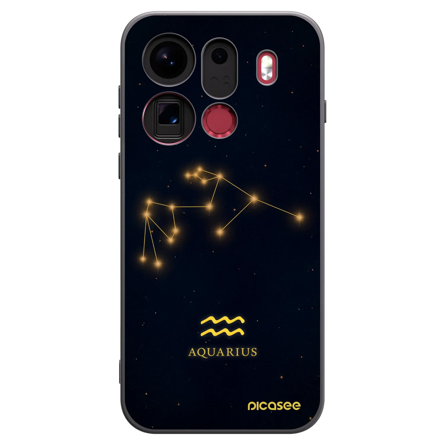Picasee fekete szilikon tok az alábbi mobiltelefonokra OPPO Find X9 Pro - AQUARIUS