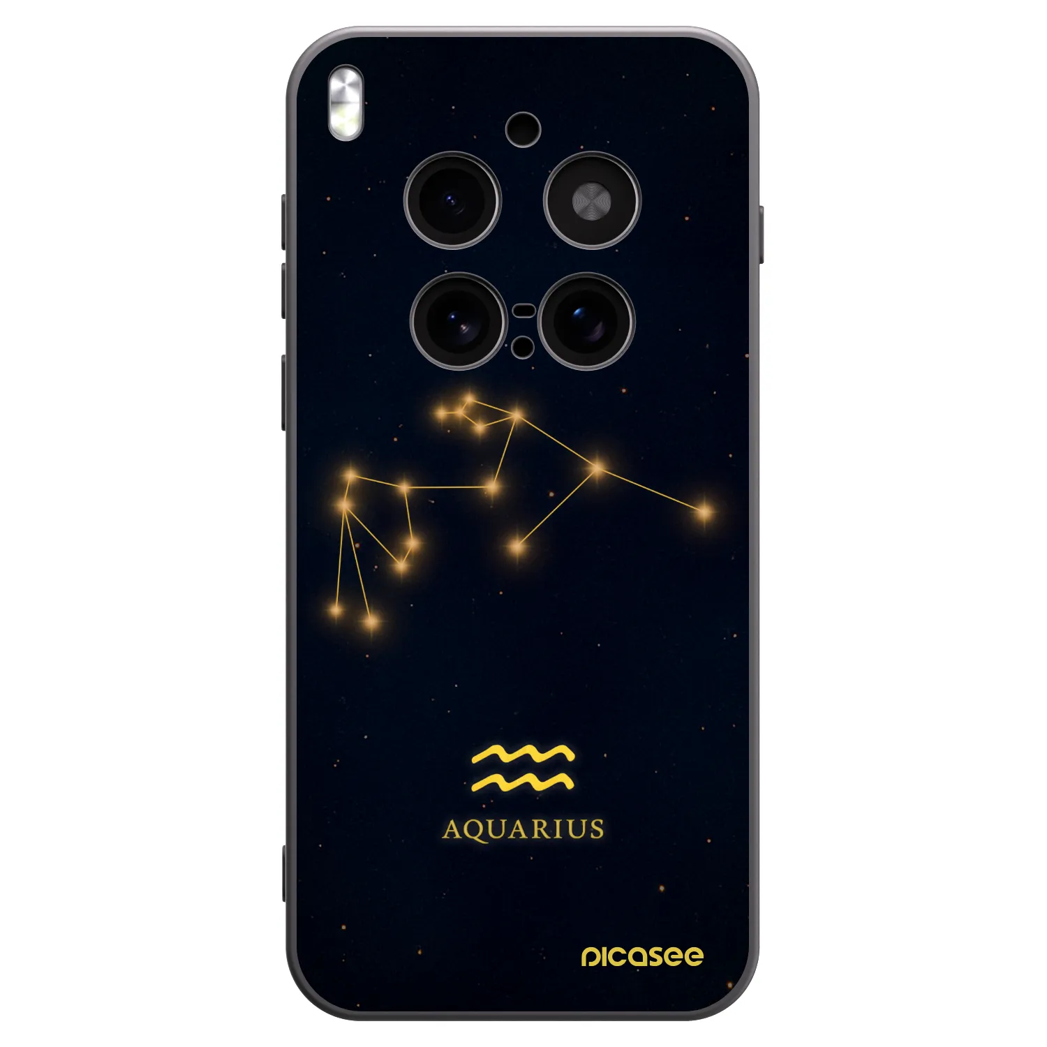 Picasee fekete szilikon tok az alábbi mobiltelefonokra Vivo X300 Pro - AQUARIUS