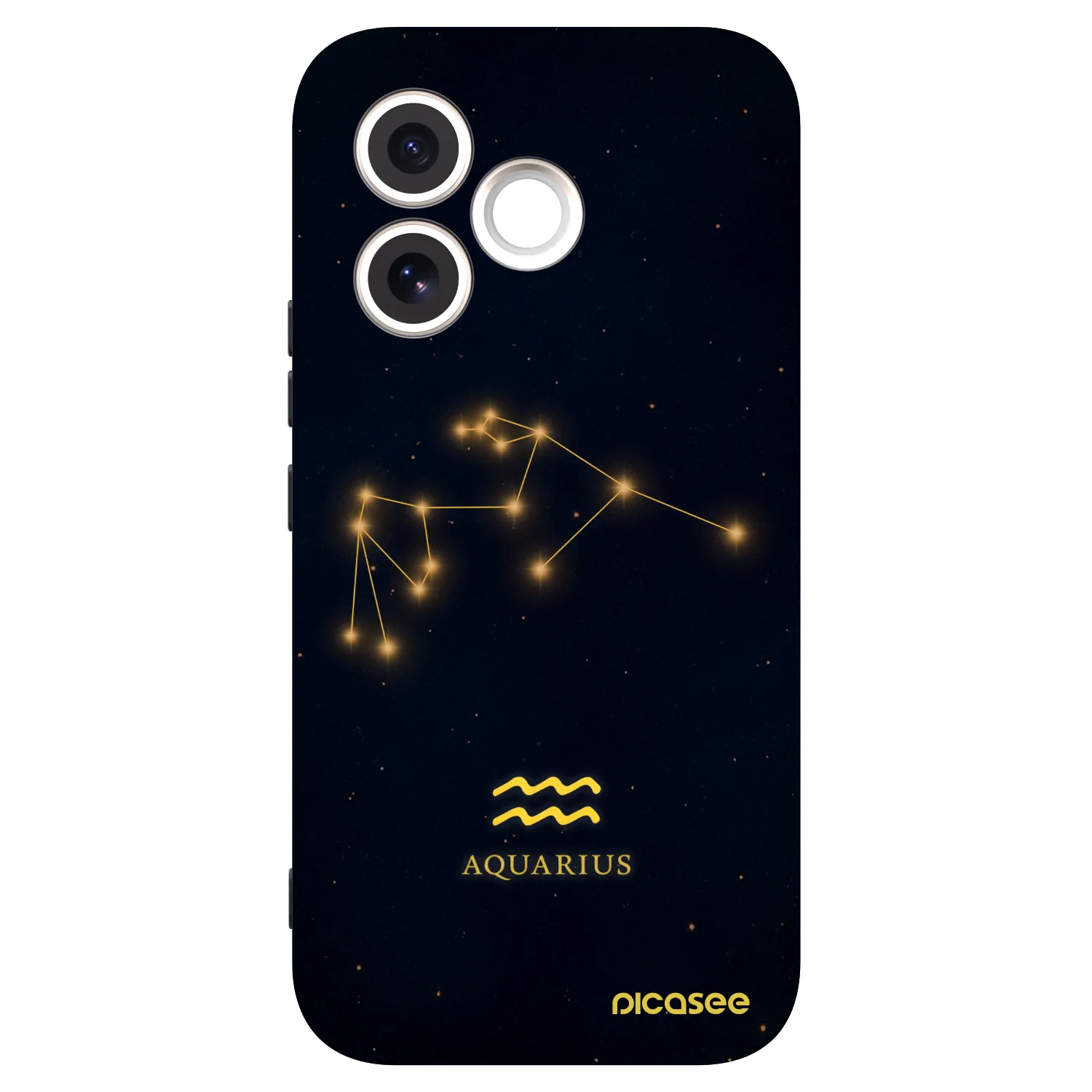 Picasee fekete szilikon tok az alábbi mobiltelefonokra Honor 600 Lite - AQUARIUS