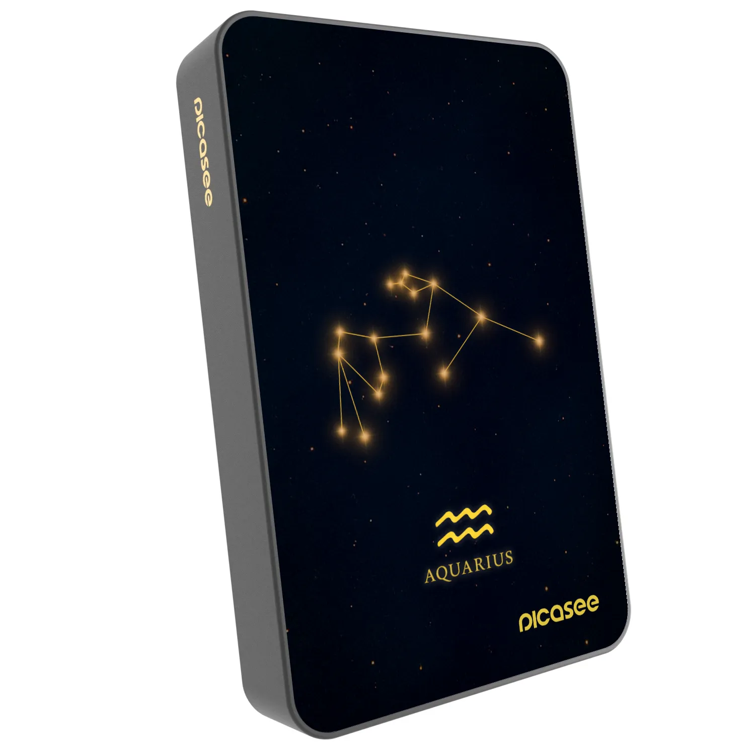 Picasee Powerbank MagSafe 10 000 mAh Szürke - AQUARIUS