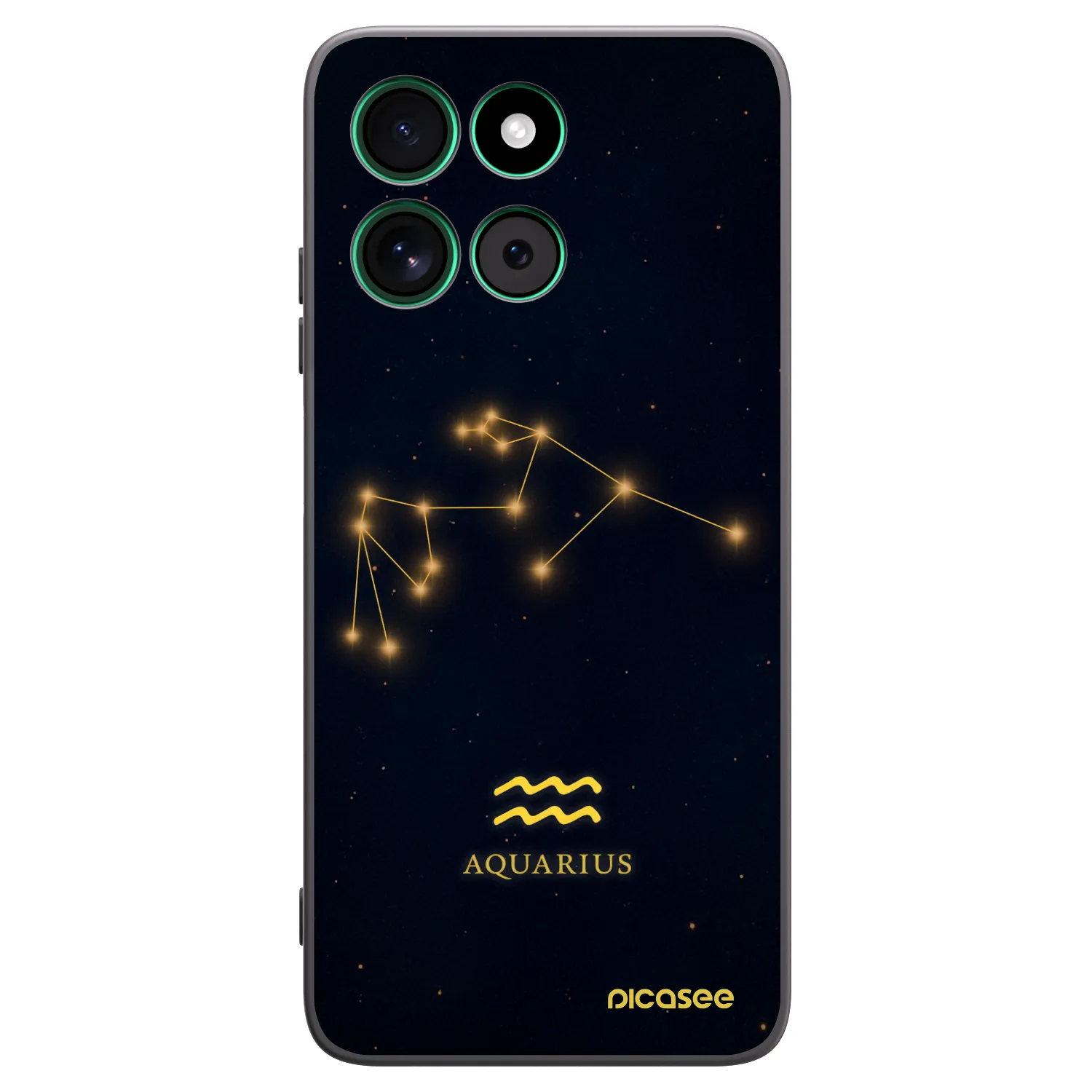 Picasee fekete szilikon tok az alábbi mobiltelefonokra Motorola Moto G57 Power - AQUARIUS
