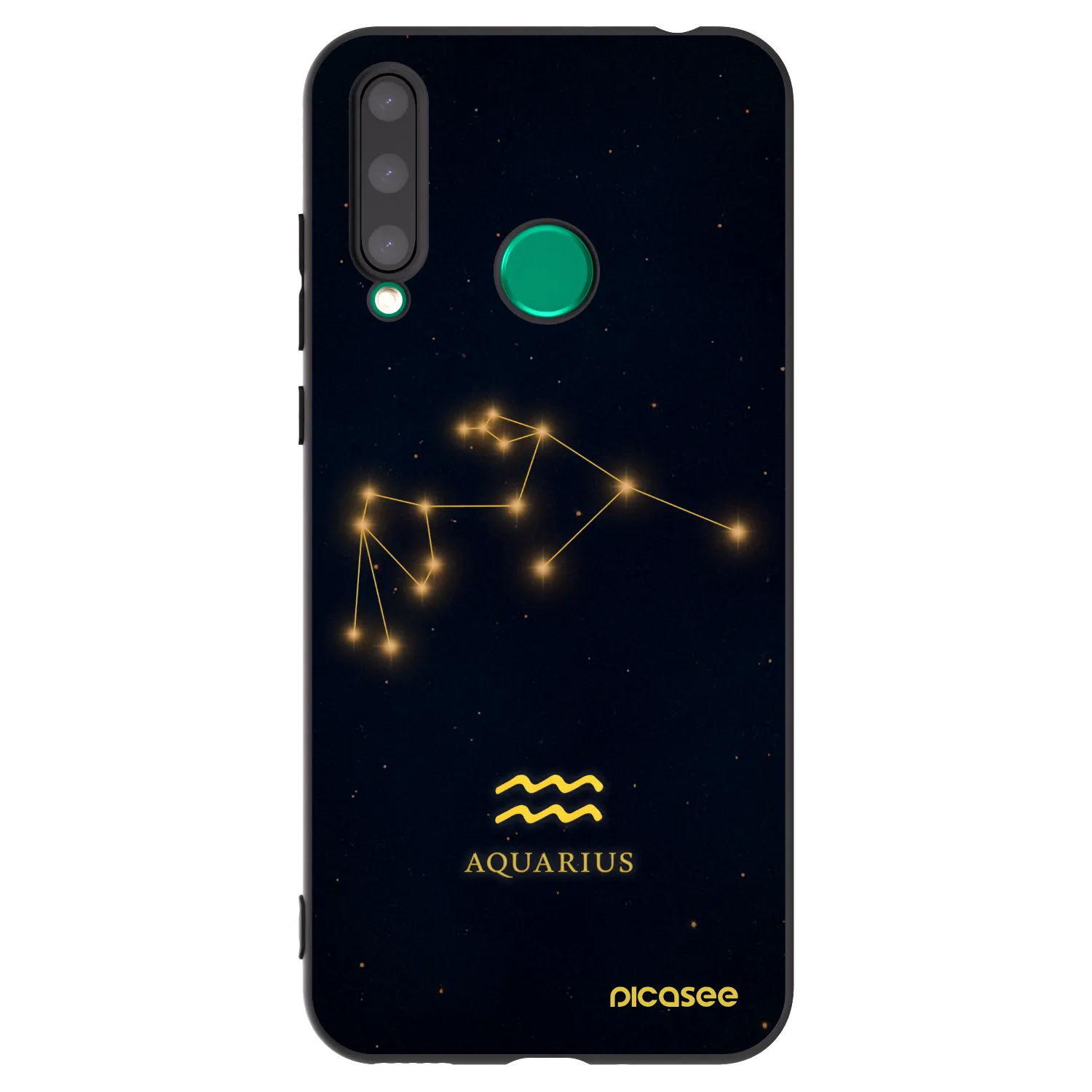 Picasee fekete szilikon tok az alábbi mobiltelefonokra Honor 20 Lite - AQUARIUS
