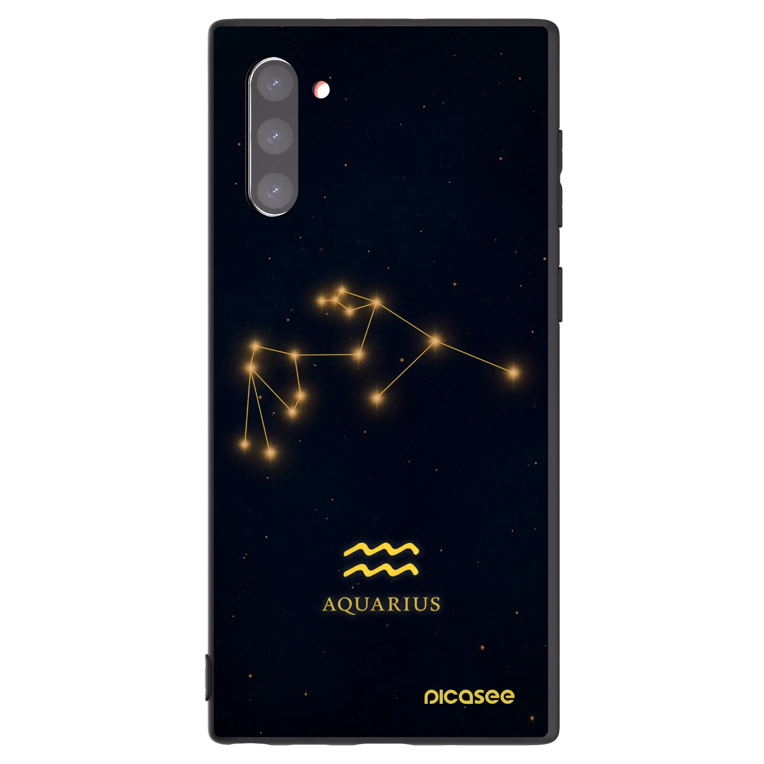 Picasee fekete szilikon tok az alábbi mobiltelefonokra Samsung Galaxy Note 10 N970F - AQUARIUS