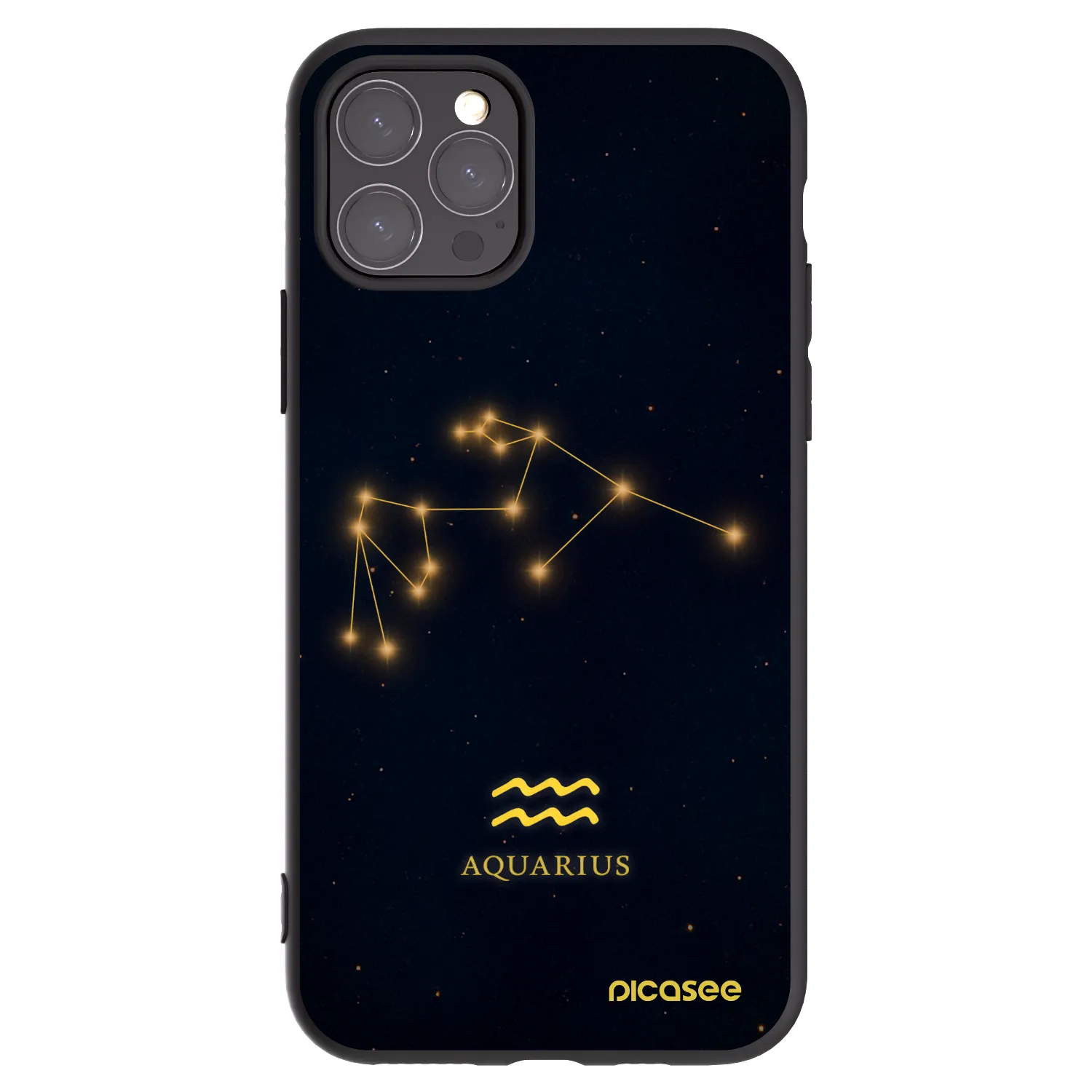 Picasee fekete szilikon tok az alábbi mobiltelefonokra Apple iPhone 11 Pro - AQUARIUS