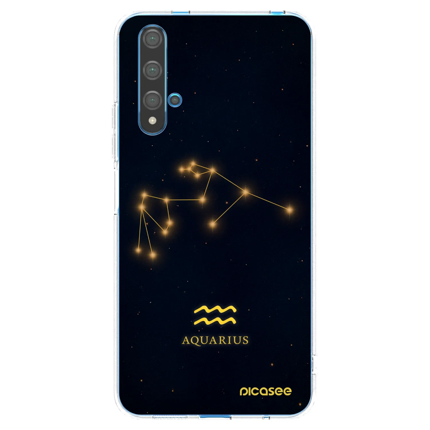 Picasee átlátszó szilikon tok az alábbi mobiltelefonokra Huawei Nova 5T - AQUARIUS