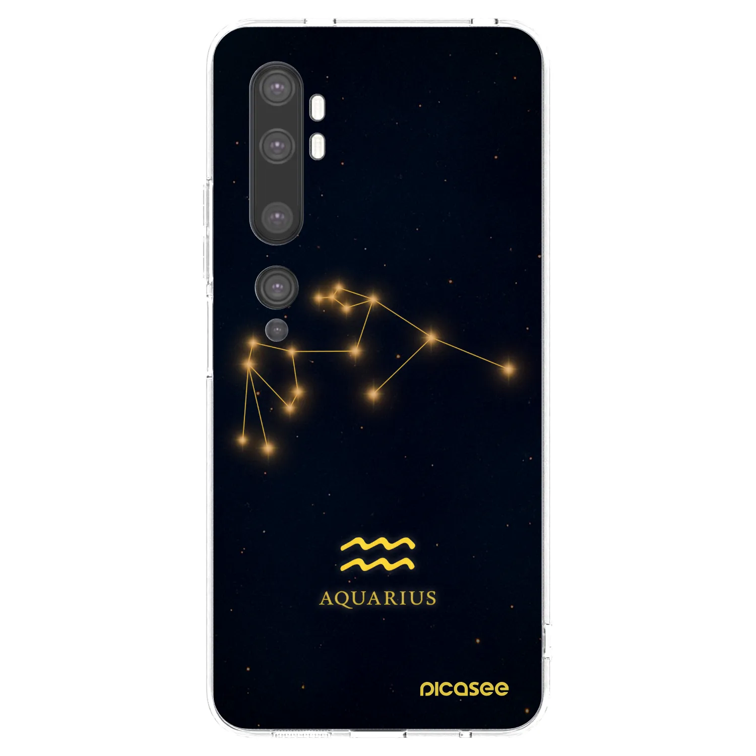 Picasee átlátszó szilikon tok az alábbi mobiltelefonokra Xiaomi Mi Note 10 (Pro) - AQUARIUS
