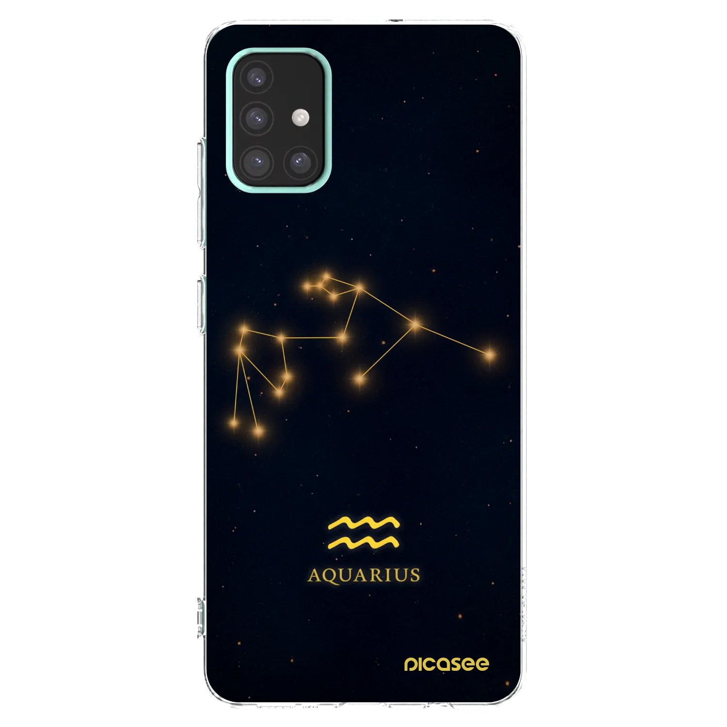 Picasee átlátszó szilikon tok az alábbi mobiltelefonokra Samsung Galaxy A51 A515F - AQUARIUS