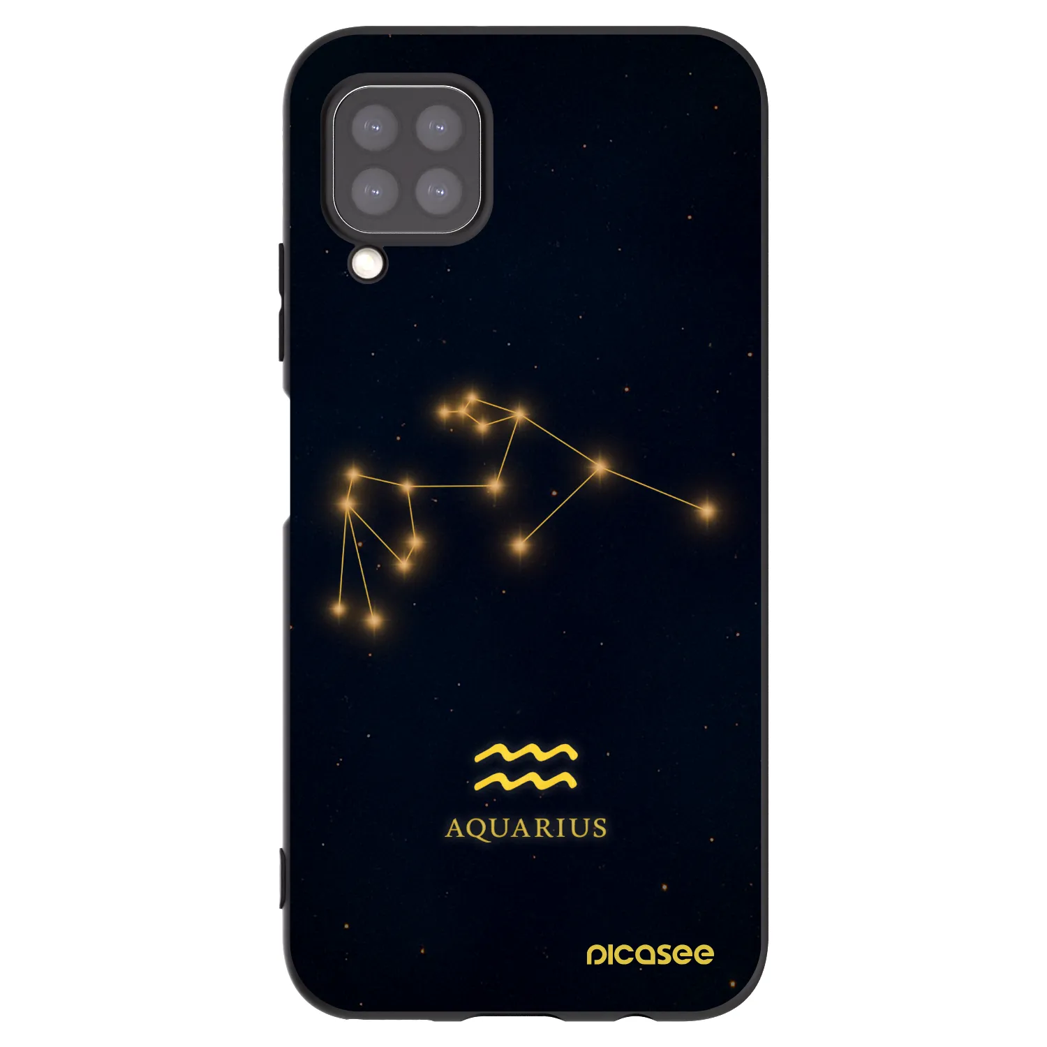 Picasee fekete szilikon tok az alábbi mobiltelefonokra Huawei P40 Lite - AQUARIUS