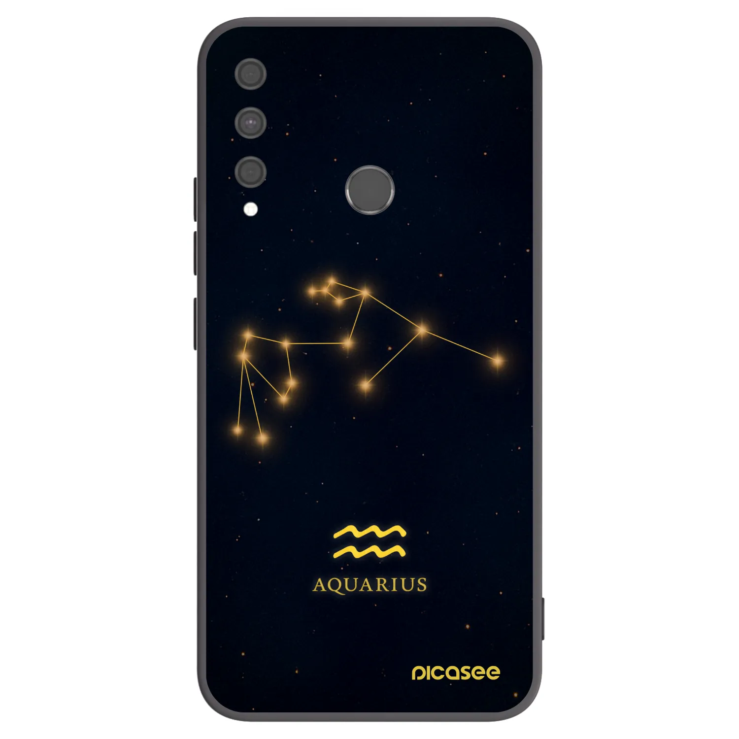 Picasee fekete szilikon tok az alábbi mobiltelefonokra Huawei P40 Lite E - AQUARIUS