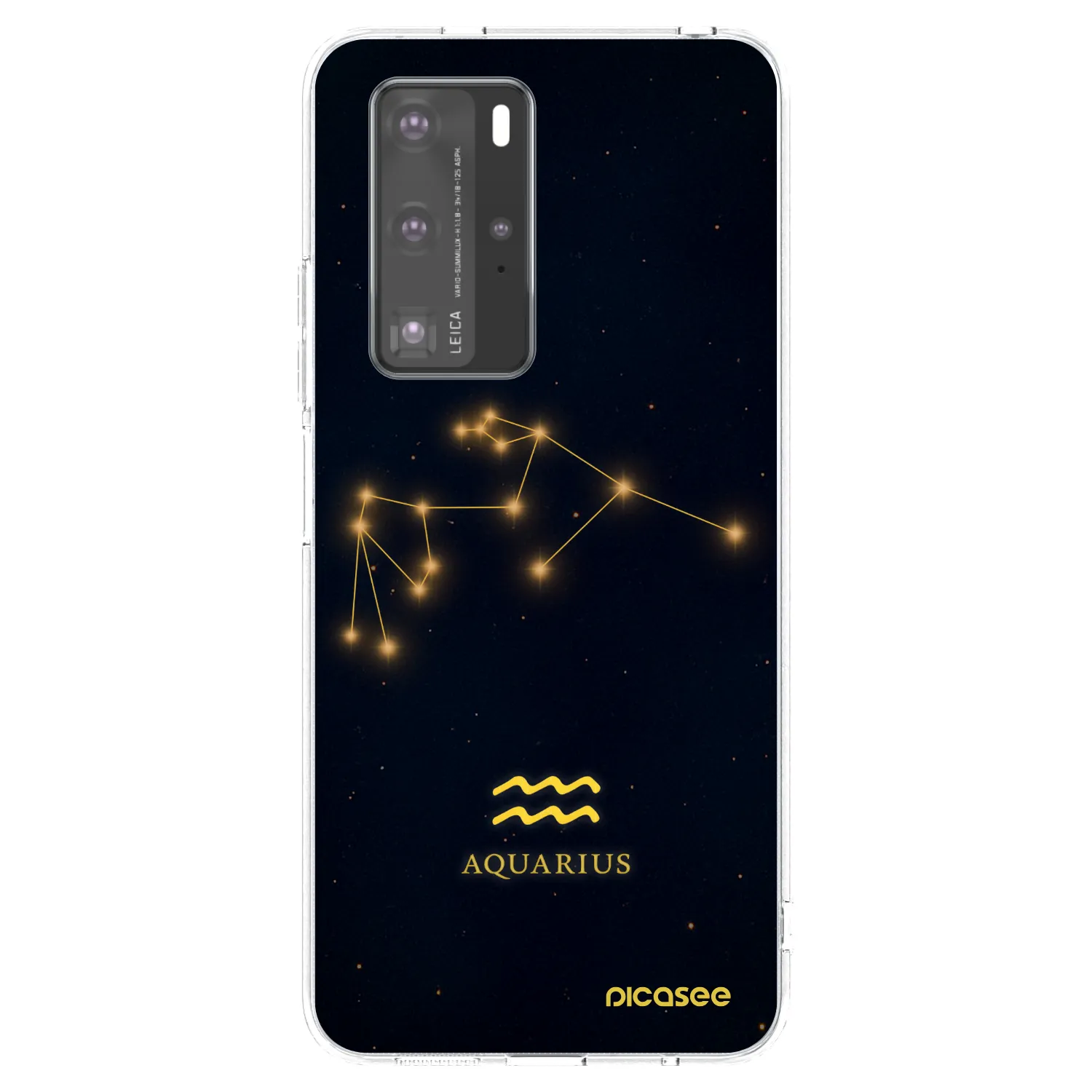 Picasee átlátszó szilikon tok az alábbi mobiltelefonokra Huawei P40 Pro - AQUARIUS