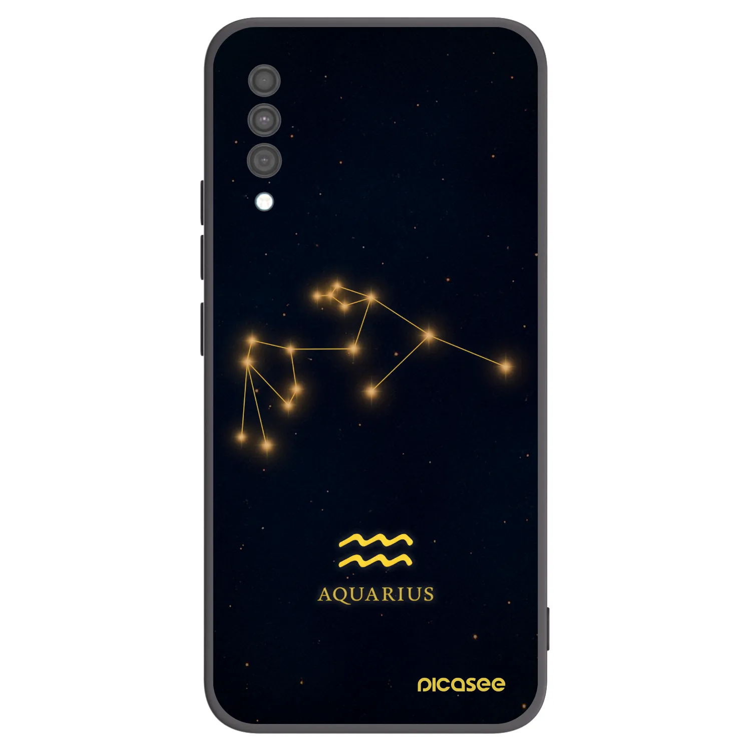 Picasee fekete szilikon tok az alábbi mobiltelefonokra Samsung Galaxy A30s A307F - AQUARIUS