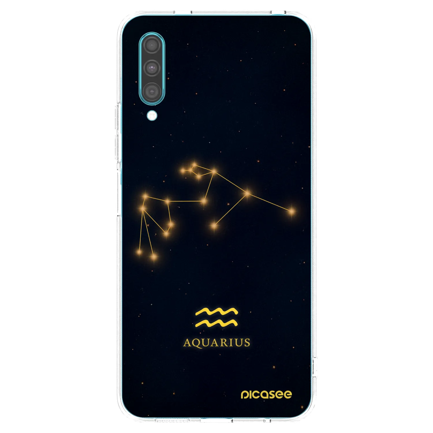 Picasee átlátszó szilikon tok az alábbi mobiltelefonokra Samsung Galaxy A30s A307F - AQUARIUS
