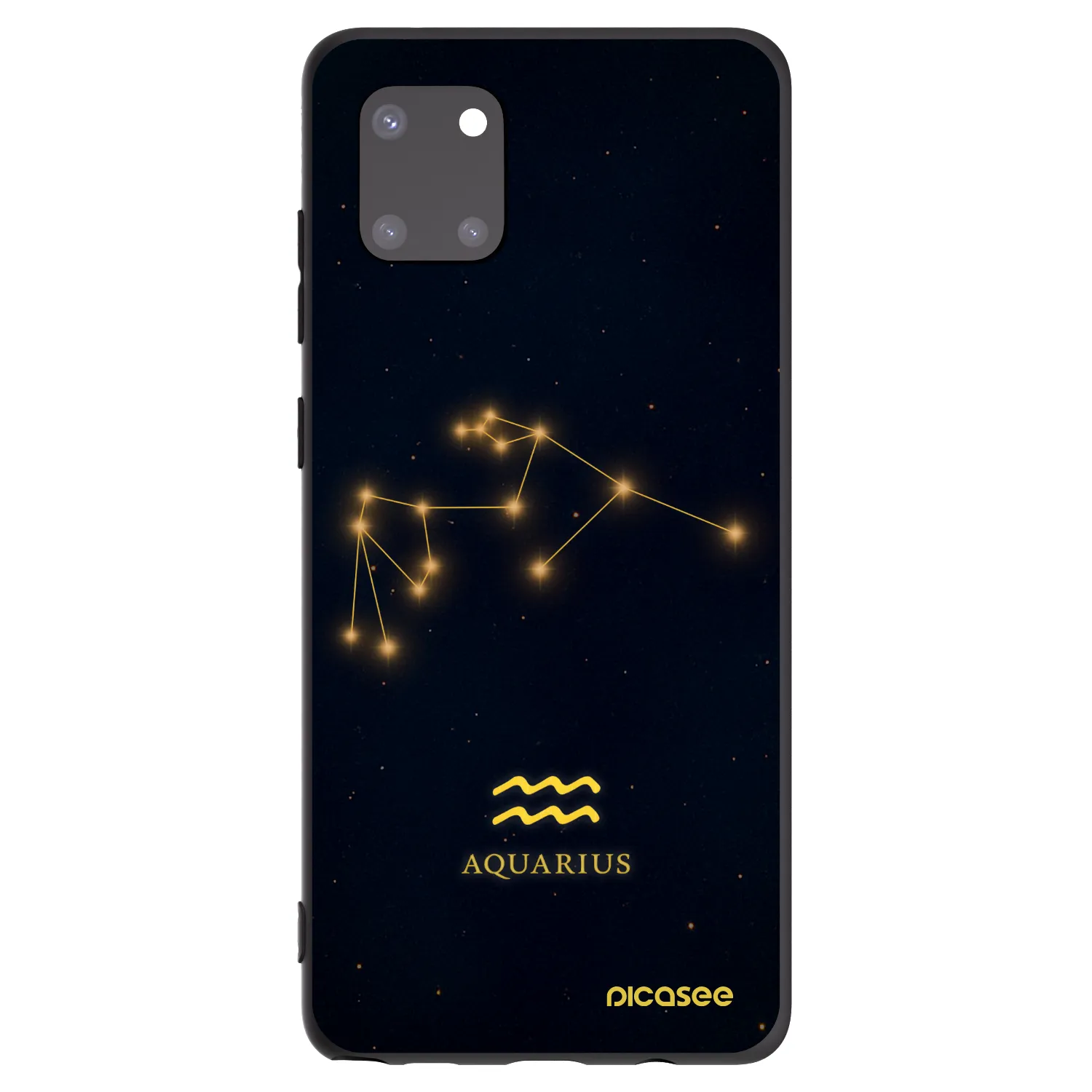 Picasee fekete szilikon tok az alábbi mobiltelefonokra Samsung Galaxy Note 10 Lite N770F - AQUARIUS