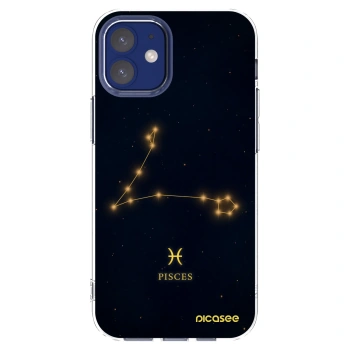 Picasee átlátszó szilikon tok az alábbi mobiltelefonokra Apple iPhone 12 mini - PISCES