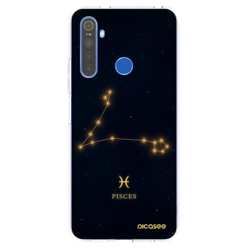 Picasee átlátszó szilikon tok az alábbi mobiltelefonokra Realme 5 - PISCES