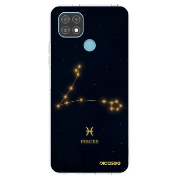Picasee átlátszó szilikon tok az alábbi mobiltelefonokra Realme C21 - PISCES