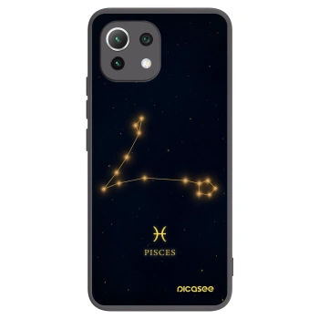 Picasee fekete szilikon tok az alábbi mobiltelefonokra Xiaomi 11 Lite 5G NE - PISCES
