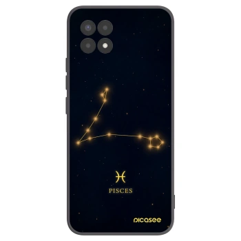 Picasee fekete szilikon tok az alábbi mobiltelefonokra Realme 8i - PISCES