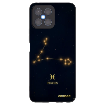 Picasee fekete szilikon tok az alábbi mobiltelefonokra Honor X8 4G - PISCES