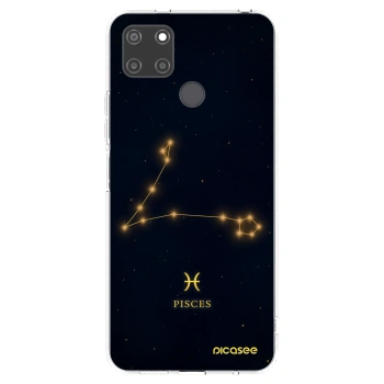 Picasee átlátszó szilikon tok az alábbi mobiltelefonokra Realme C21Y - PISCES