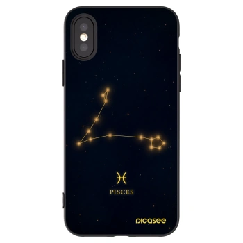 Picasee fekete szilikon tok az alábbi mobiltelefonokra Apple iPhone X/XS - PISCES