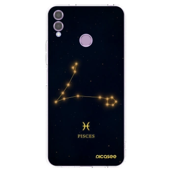 Picasee átlátszó szilikon tok az alábbi mobiltelefonokra Honor 8X - PISCES