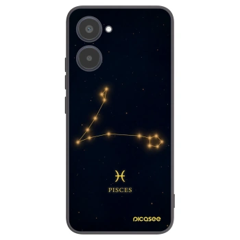 Picasee fekete szilikon tok az alábbi mobiltelefonokra Realme 10 4G - PISCES