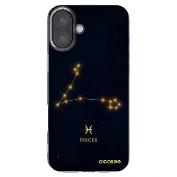 Picasee átlátszó szilikon tok az alábbi mobiltelefonokra Apple iPhone 16 Plus - PISCES