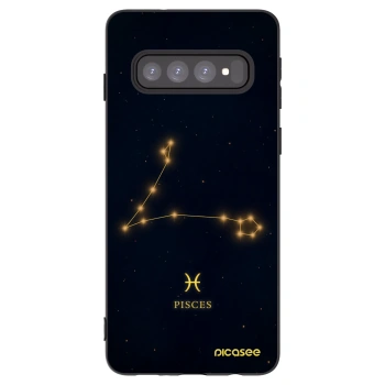 Picasee fekete szilikon tok az alábbi mobiltelefonokra Samsung Galaxy S10 G973 - PISCES