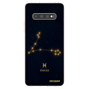 Picasee átlátszó szilikon tok az alábbi mobiltelefonokra Samsung Galaxy S10 Plus G975 - PISCES