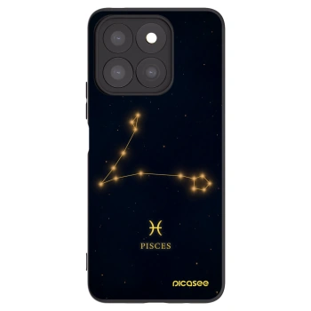 Picasee fekete szilikon tok az alábbi mobiltelefonokra Honor X8c - PISCES