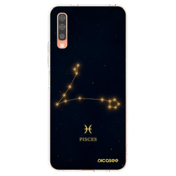Picasee átlátszó szilikon tok az alábbi mobiltelefonokra Samsung Galaxy A70 A705F - PISCES