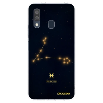 Picasee átlátszó szilikon tok az alábbi mobiltelefonokra Samsung Galaxy A40 A405F - PISCES