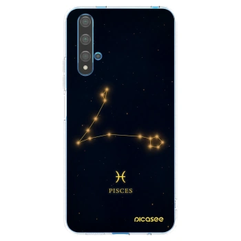 Picasee átlátszó szilikon tok az alábbi mobiltelefonokra Huawei Nova 5T - PISCES
